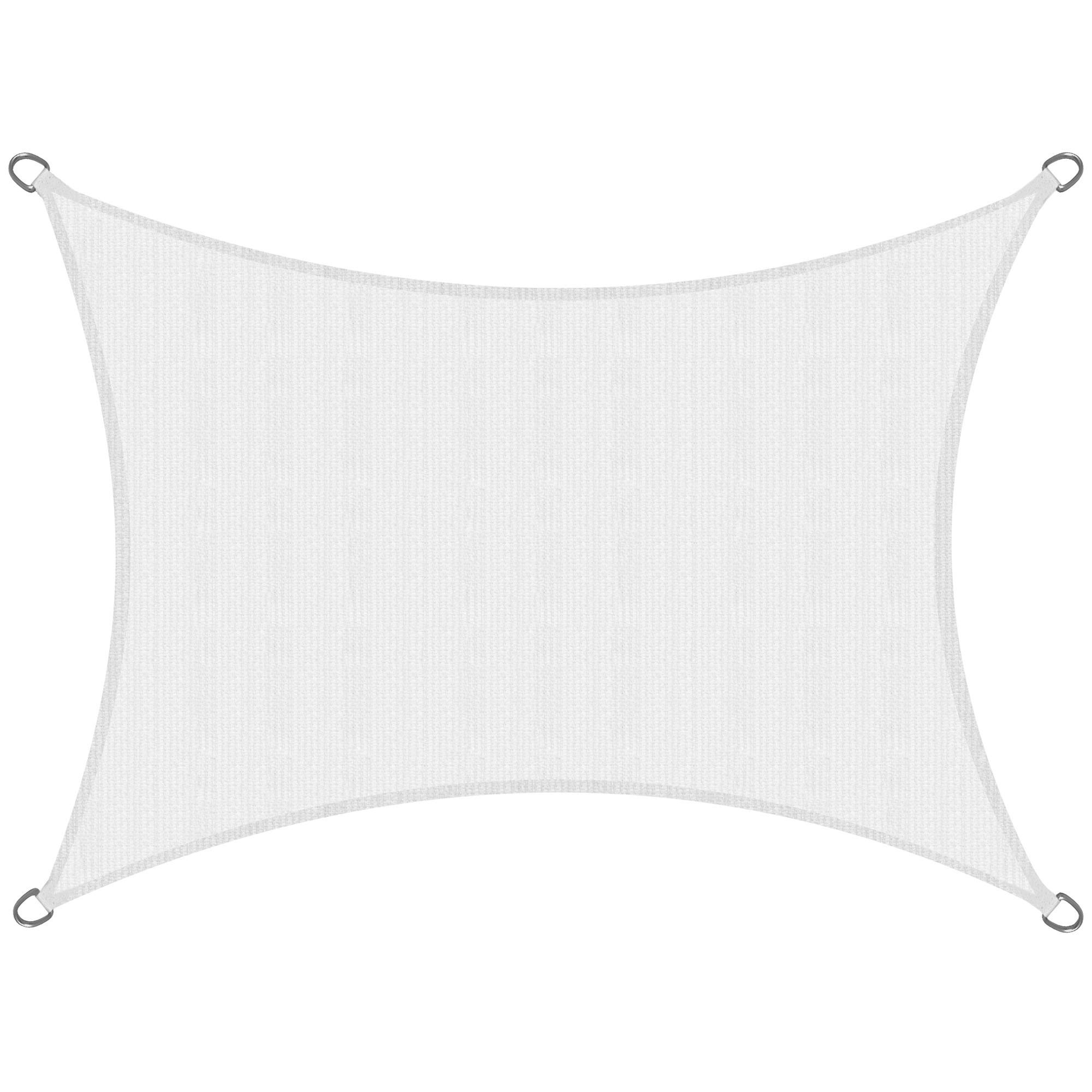 SONNENSEGEL SolVision HS9 200/300 cm rechteckig Weiß HDPE - Weiß, Kunststoff (300/200cm) - Sol Royal