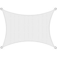 SONNENSEGEL SolVision HS9 300/400 cm rechteckig Weiß HDPE - Weiß, Kunststoff (400/300cm) - Sol Royal