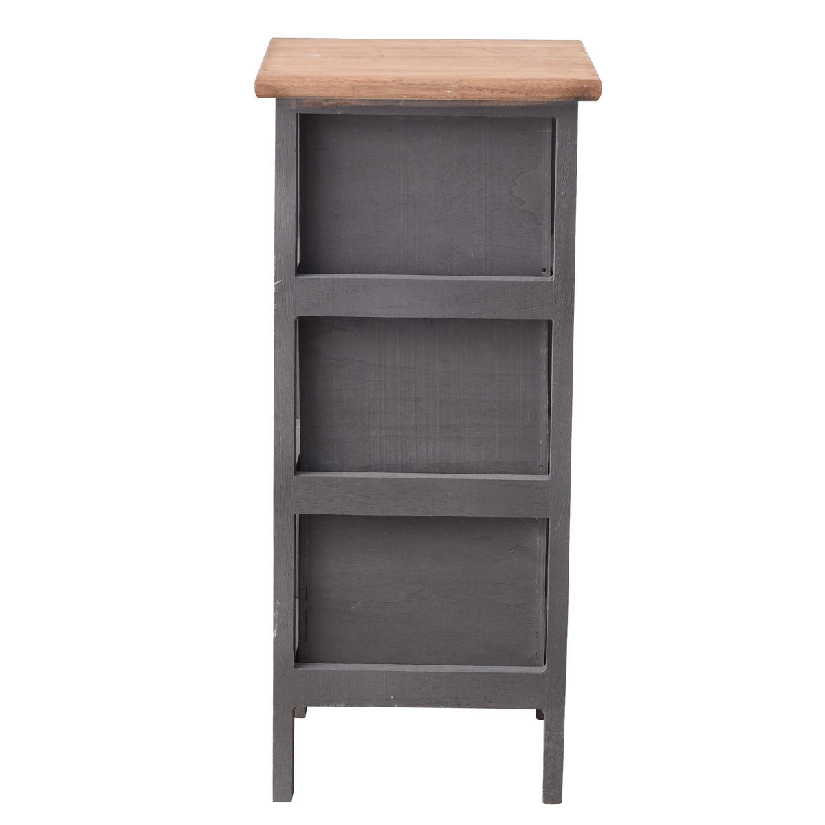 NACHTTISCH Grau 25/25/56 cm - Grau, Holz (25/56/25cm) - Mobili Rebecca