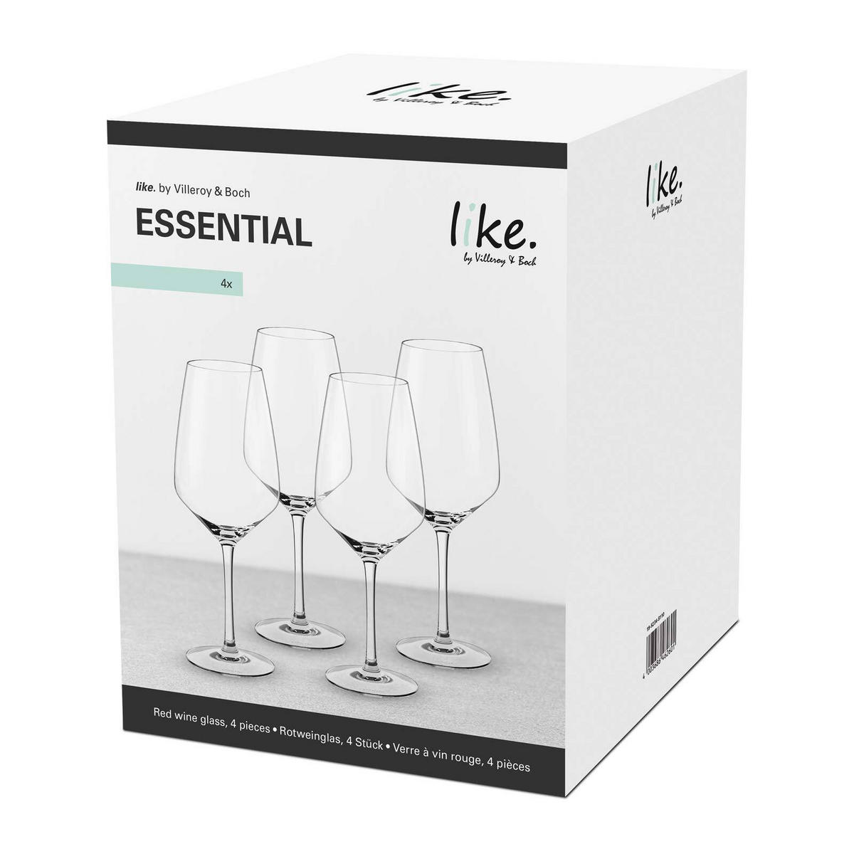 ROTWEINGLÄSER Essential transparent 200 ml 4er Set - Transparent, Glas (0.2L) - like.Villeroy & Boch