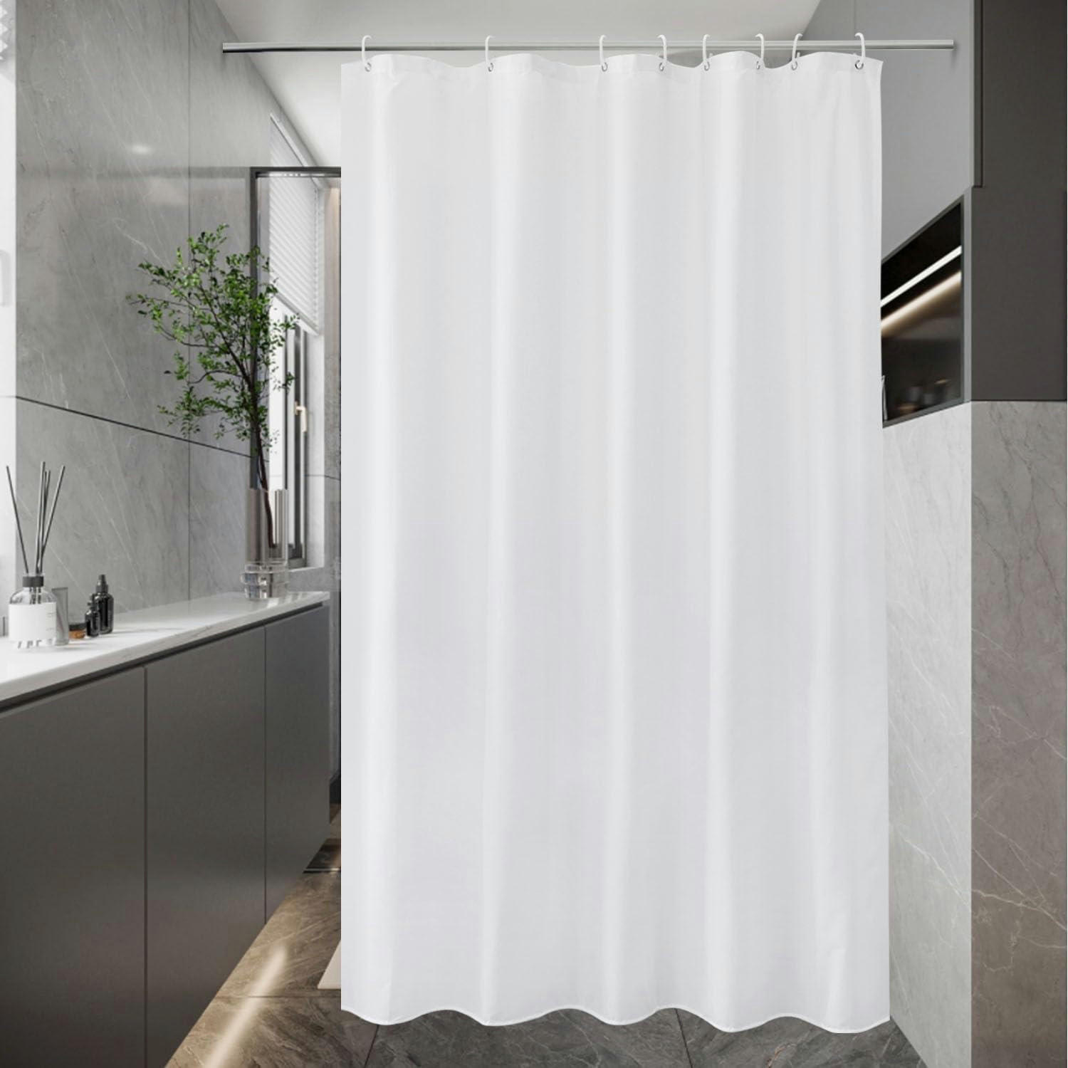 DUSCHVORHANG Textil Weiß 120 x 180 cm - Weiß, Textil (120/180cm)