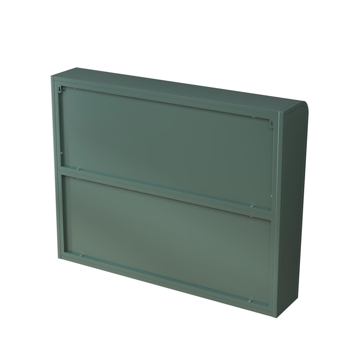KÜCHENOBERSCHRANK mit Glasfront in Dunkelgrün – 3 Türen, wandhängend - Grün, Glas (90/70/20cm) - BEAOK