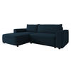 ECKSOFA Beliza, Seite: Links - Schwarz/Dunkelblau, Holz/Kunststoff (255/175cm) - MIRJAN24