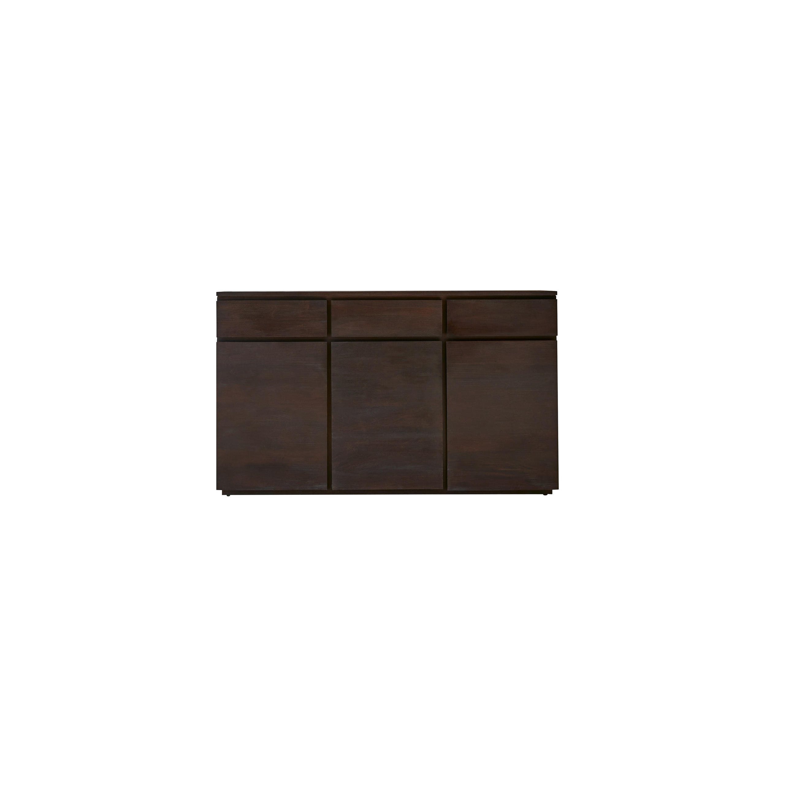 SIDEBOARD Eva Braun aus Mahagoni - Braun, Holz (150/90/45cm) - Tikamoon