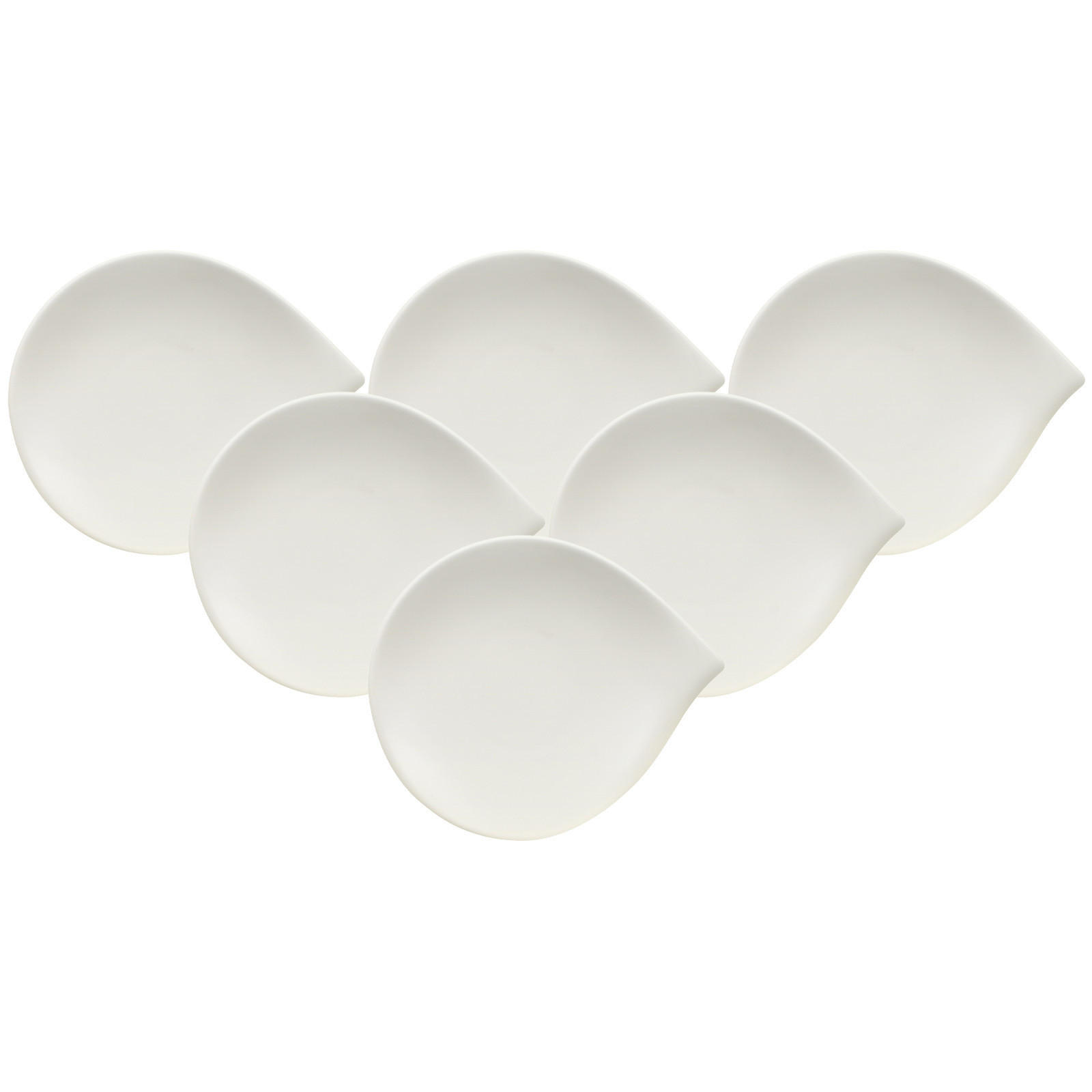 BROTTELLER Flow weiß ø 17,5 cm 6er Set - Weiß, Keramik (1cm) - Villeroy & Boch