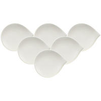 BROTTELLER Flow weiß ø 17,5 cm 6er Set - Weiß, Keramik (1cm) - Villeroy & Boch