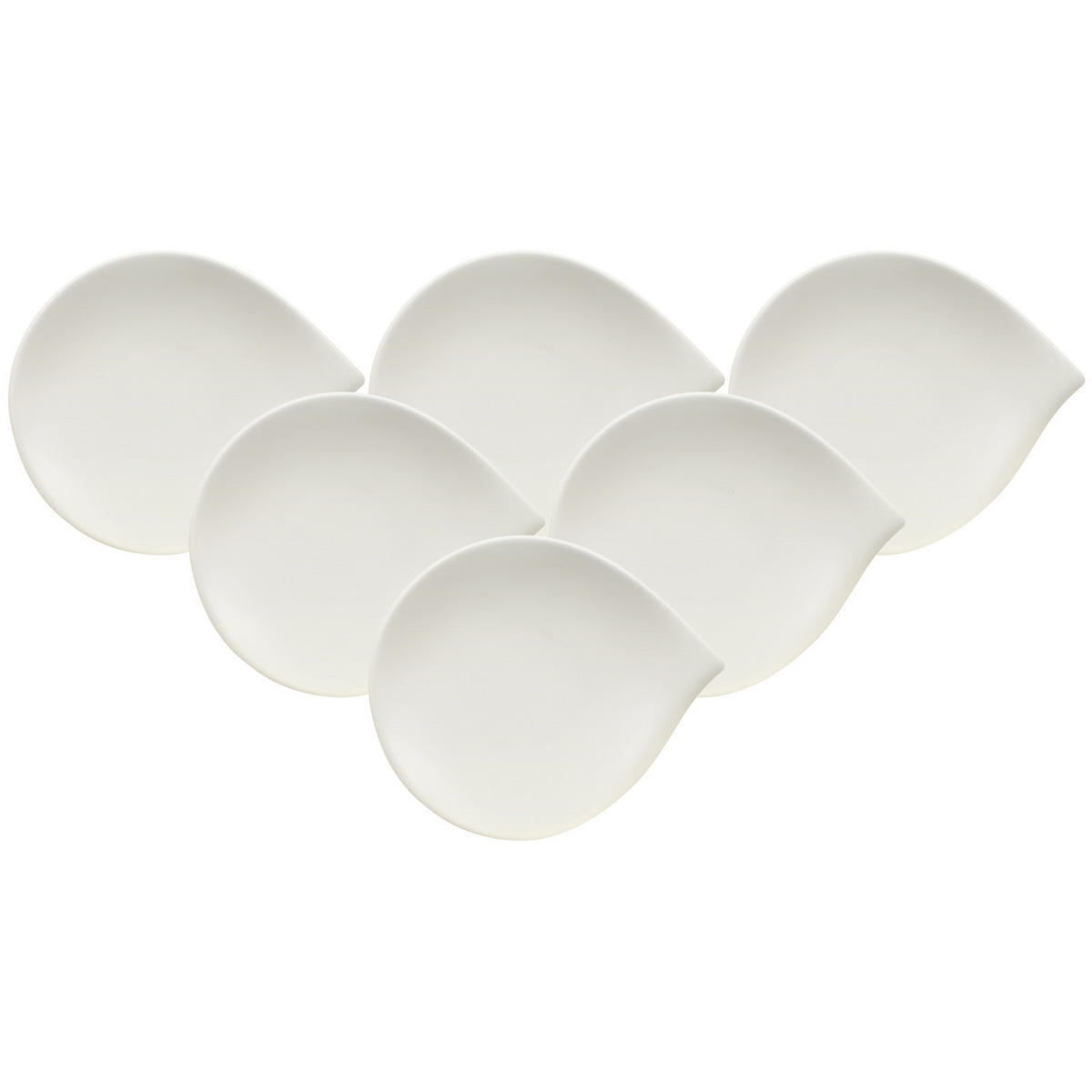 BROTTELLER Flow weiß ø 17,5 cm 6er Set - Weiß, Keramik (1cm) - Villeroy & Boch
