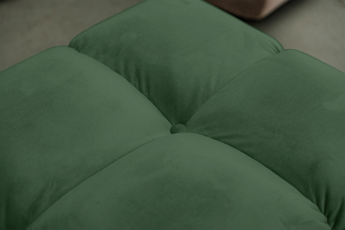 DREHSESSEL VIVIEN Smaragdgrün Velvet Drehbar (360°) - Smaragdgrün/Schwarz, Kunststoff/Textil (112/85/108cm) - KAWOLA