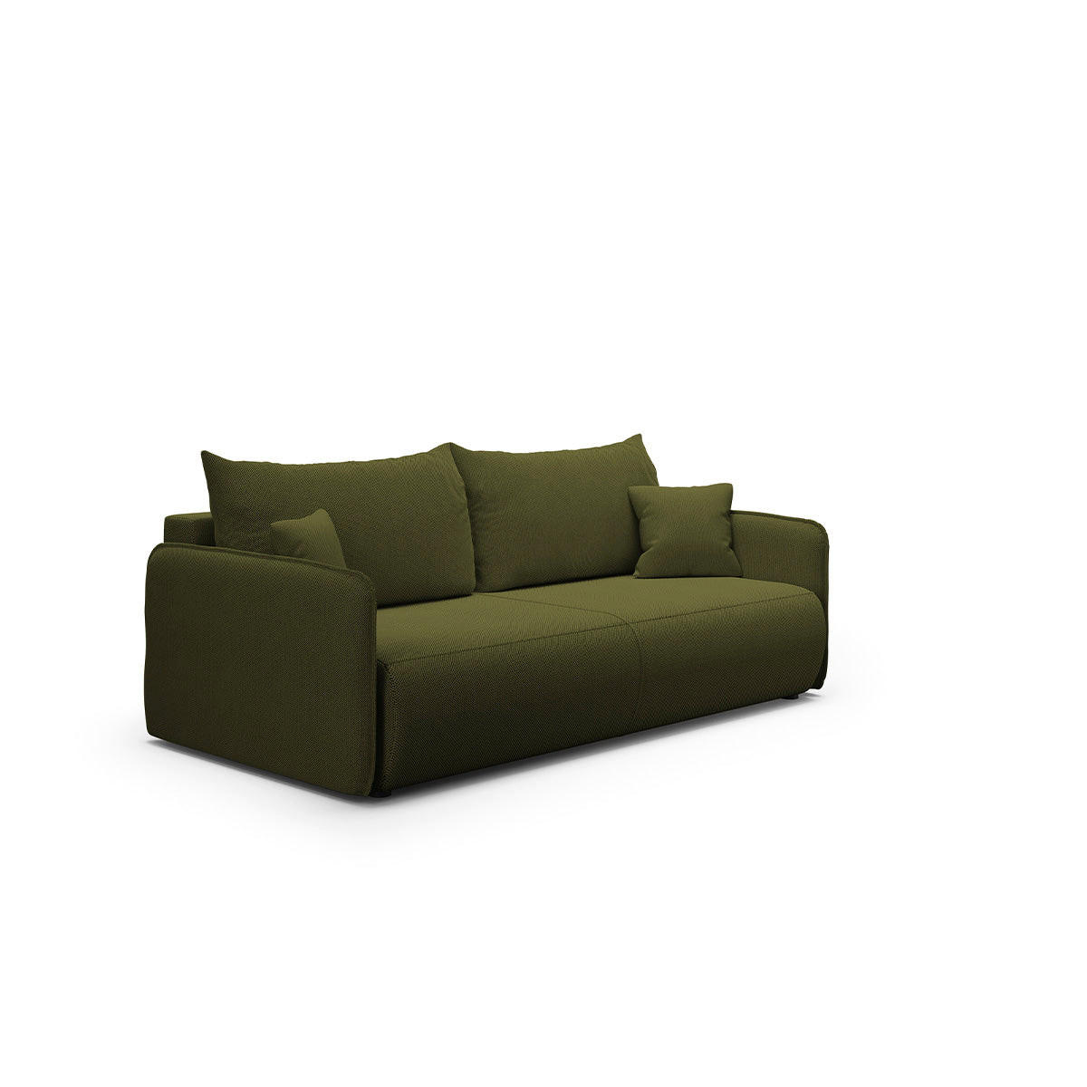 SOFA Claudio 3 Sitzplätze Grün - Grün, Holz (216/86/105cm) - Petits-meubles