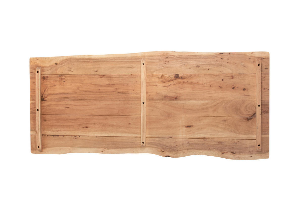 TISCHPLATTE CURT - Beige/Naturfarben, Akazienholz/Holz (60/140/3cm) - SAM