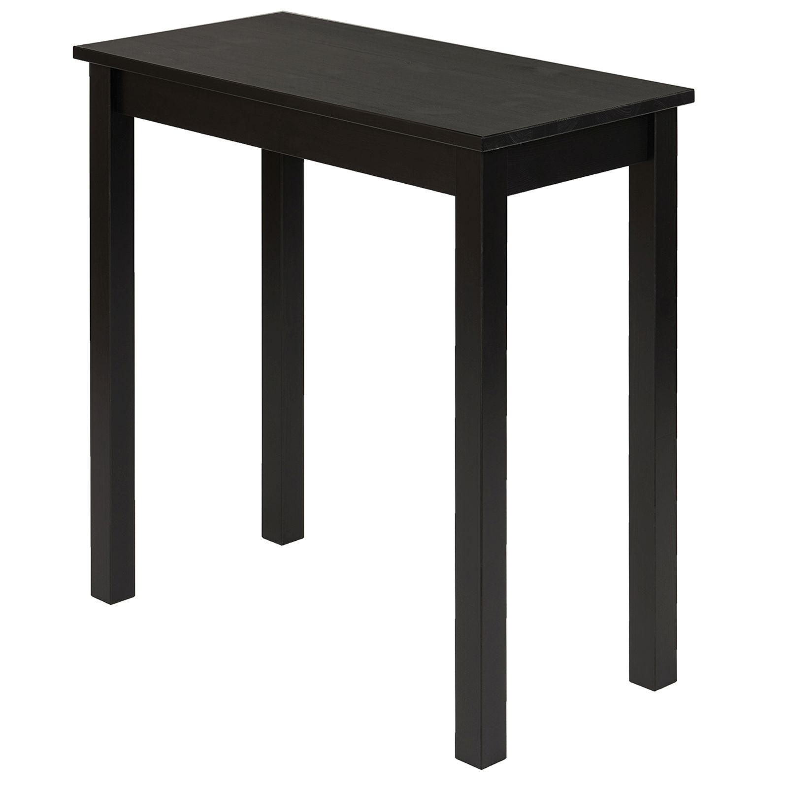 SCHREIBTISCH Massivholz 38/75/75 cm - Schwarz, Holz (38/75/75cm) - hagge home