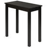 SCHREIBTISCH Massivholz 38/75/75 cm - Schwarz, Holz (38/75/75cm) - hagge home