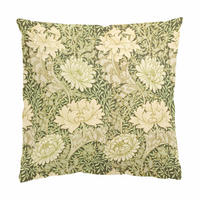 DEKOKISSEN William Morris Muster - Große Blüten 50/50 cm - Grün, Textil (50/50/10cm) - Bilderwelten