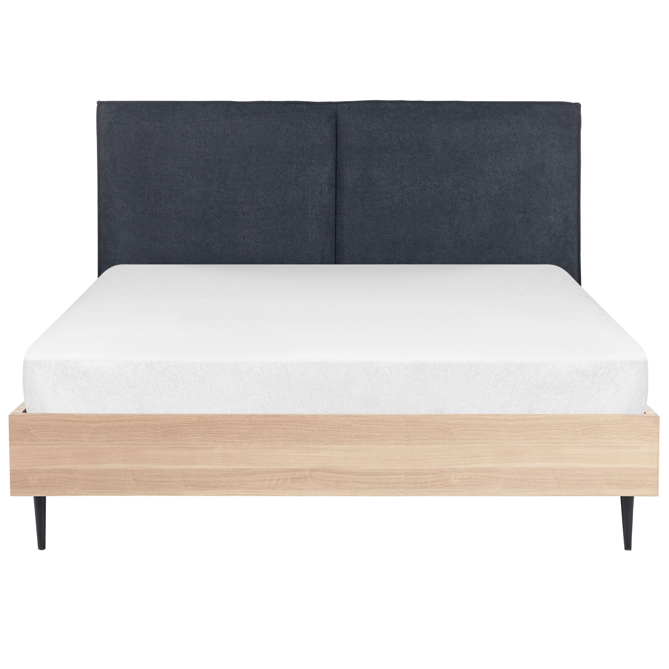 BETT 160/200cm Dunkelgrau Izernore - Dunkelgrau, Textil (160/200cm) - Beliani