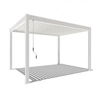 PERGOLA Deluxe Pavillon Terrassenüberdachung Aluminium 3 x 4 m weiß - Weiß, Metall (300/255/400cm) - WEIDE