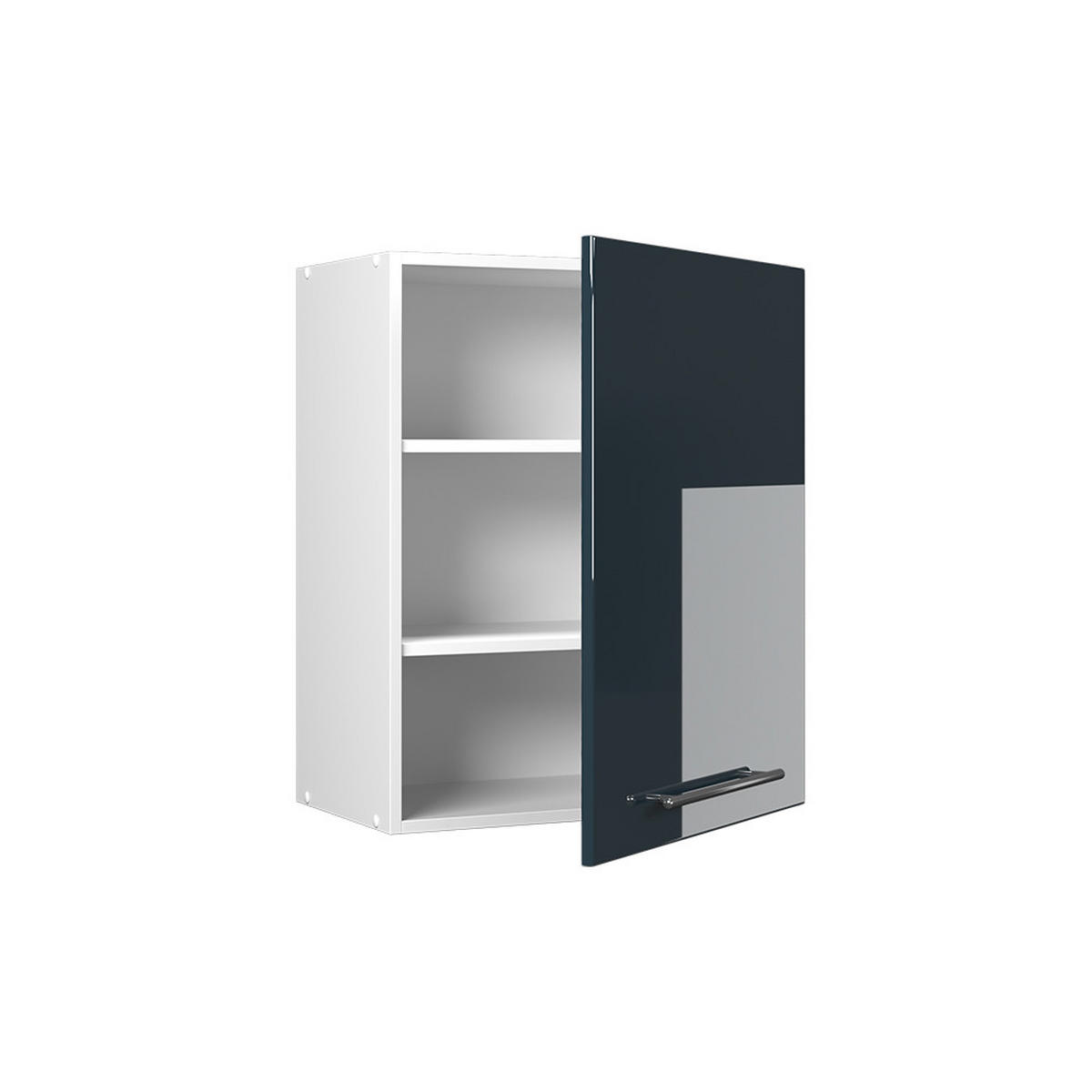 HÄNGESCHRANK Fame-Line, Dunkelblau Hochglanz, 60 cm - Weiß/Dunkelblau, Holzwerkstoff (60/72/34.1cm) - Vicco