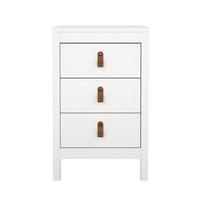 NACHTTISCH, Madrid, Weiß, Holzwerkstoff, 44 x 39 x 71 cm - Weiß, Holzwerkstoff (44/71/39cm) - ebuy24