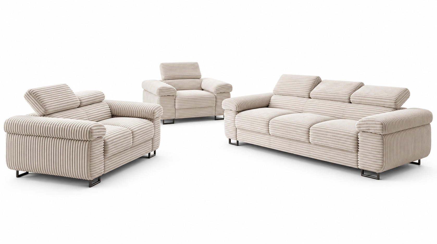 KS Home Concept Gustaw Ecru 225x92x101 cm