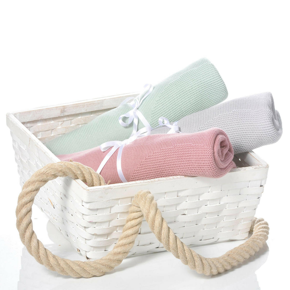 BABYDECKE Wolke Grau - Grau, Textil (70/100cm) - nordic coast company