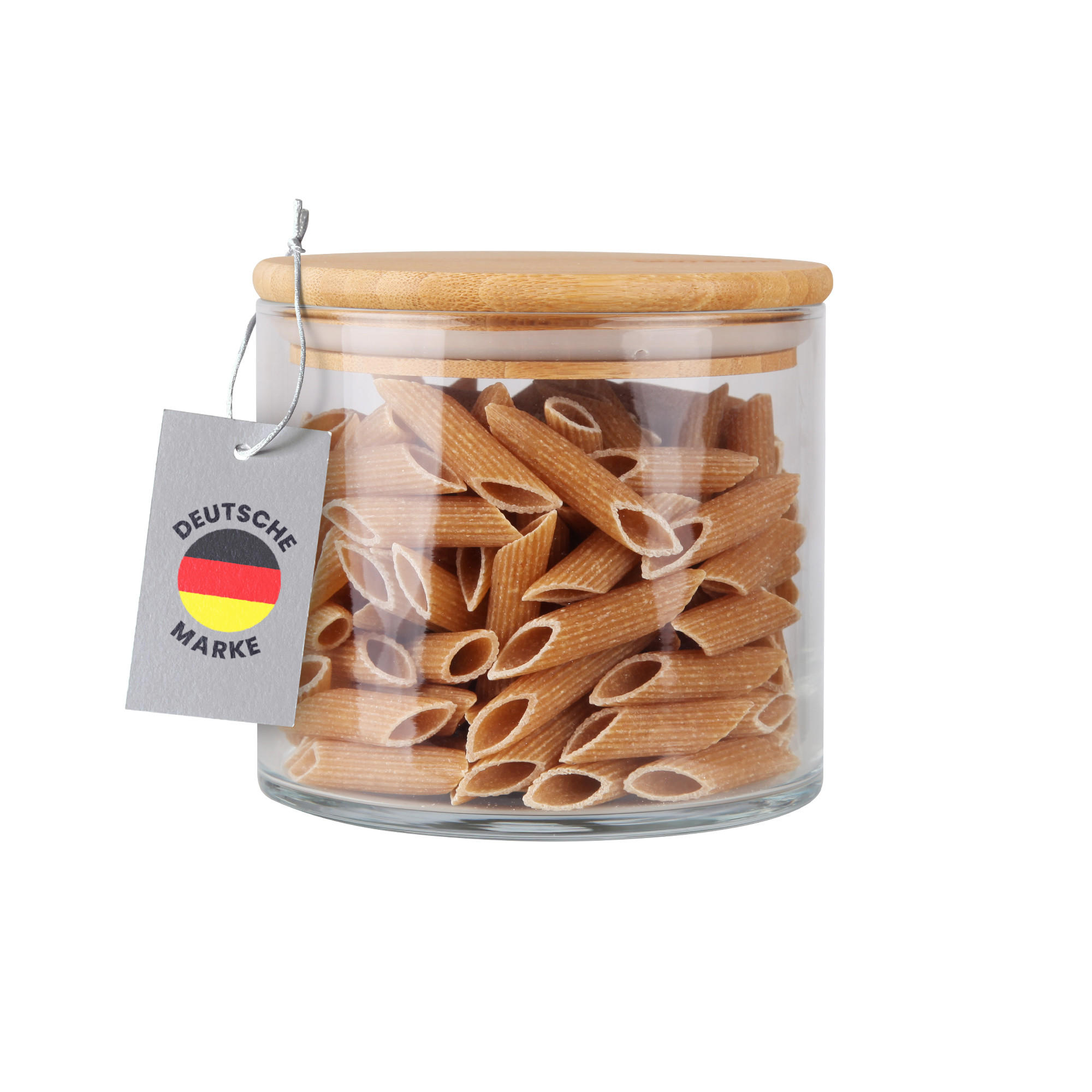 VORRATSGLAS mit Bambusdeckel - 700ml - Transparent, Glas (11/10/11cm) - Bestlivings