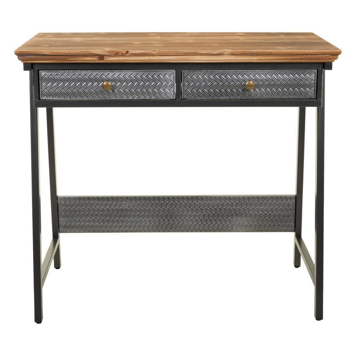 KONSOLENTISCH aus Metall und Holz, 84x46x75cm - Multicolor, Holz (46/84/75cm) - Wanderlust