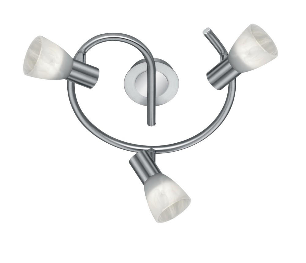 LED DECKENLEUCHTE Metall Silber - Silberfarben, Glas (30/30/21cm)