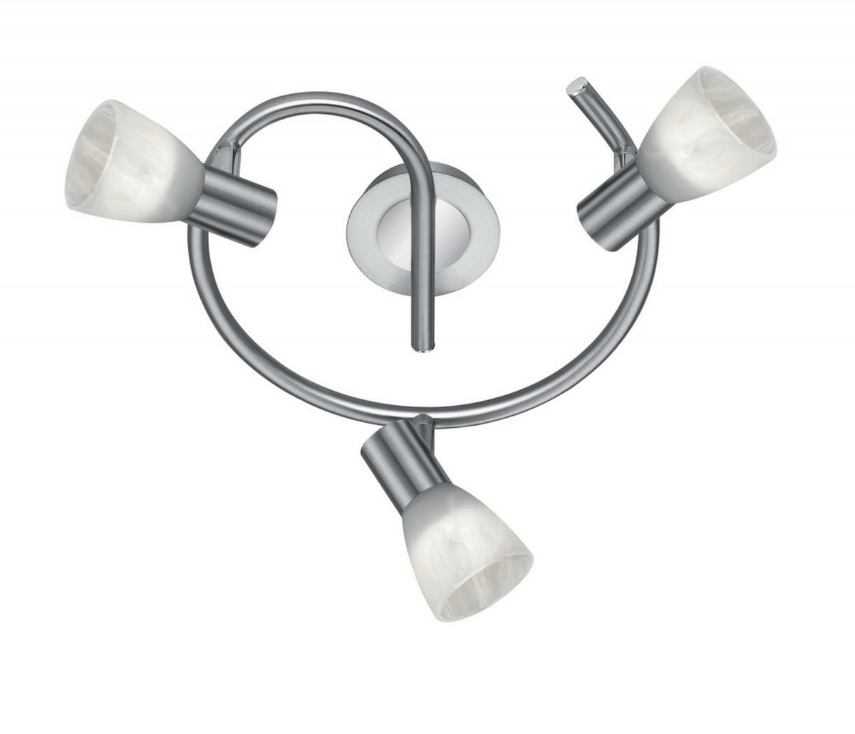 LED DECKENLEUCHTE Metall Silber - Silberfarben, Glas (30/30/21cm)