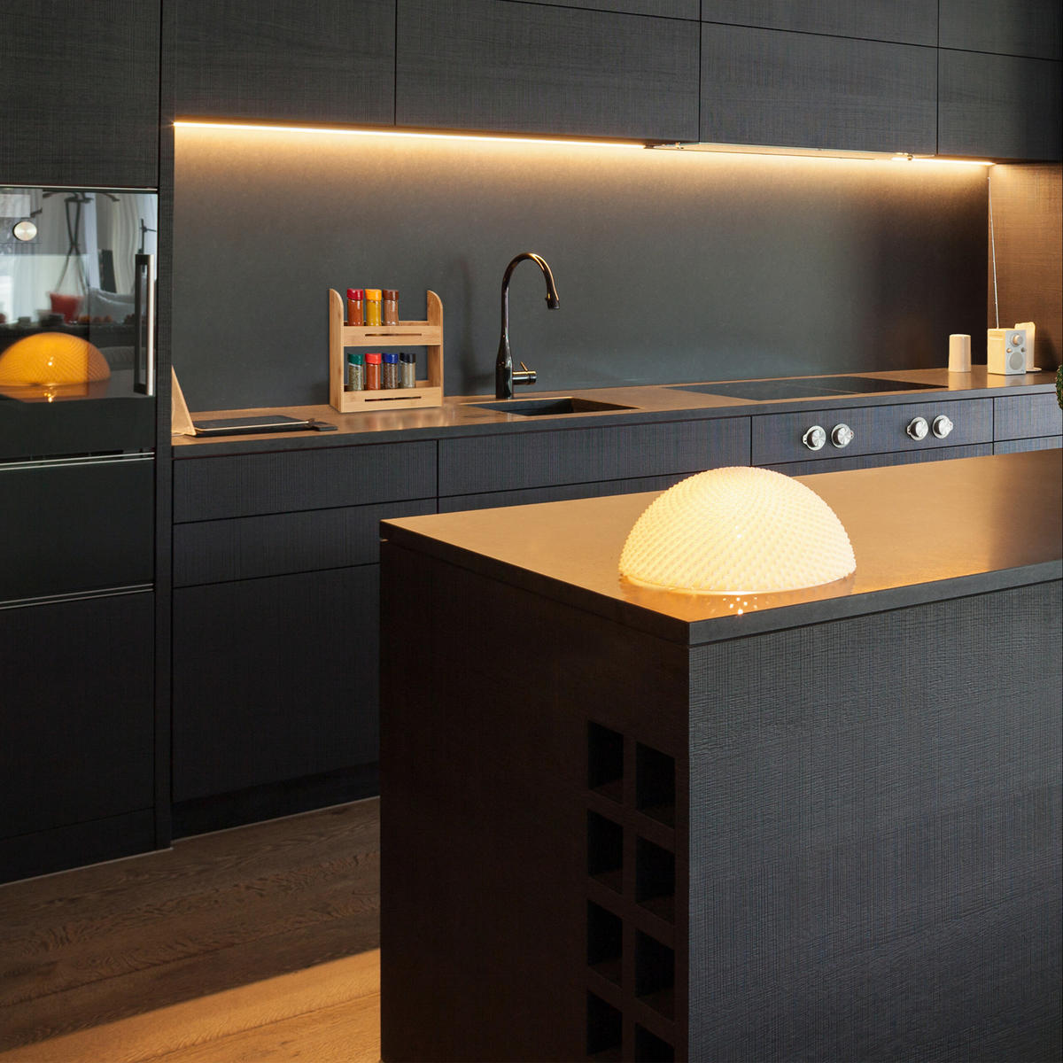 GEWÜRZREGAL - Hellbraun, Holz (31/26/6cm) - Relaxdays