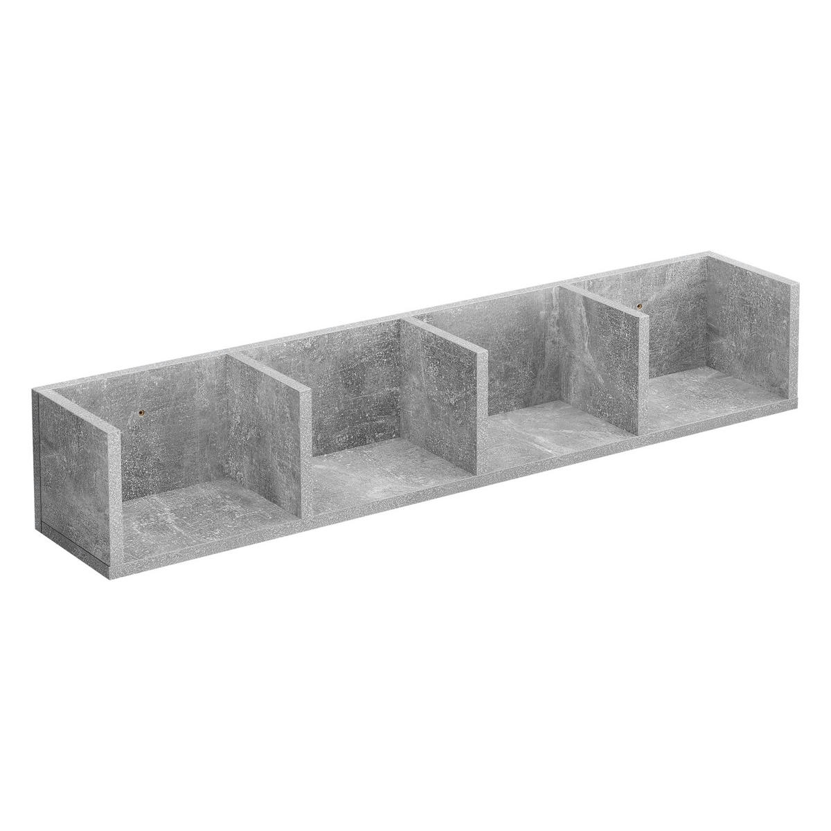 WANDREGAL Ekerö - Grau, Holzwerkstoff (95/16.5/17cm) - [en.casa]