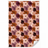 TAPETE - Blumen - Abstrakt - Erdtöne - 180x260 cm - Multicolor, Papier (180/260cm) - OnlyWow