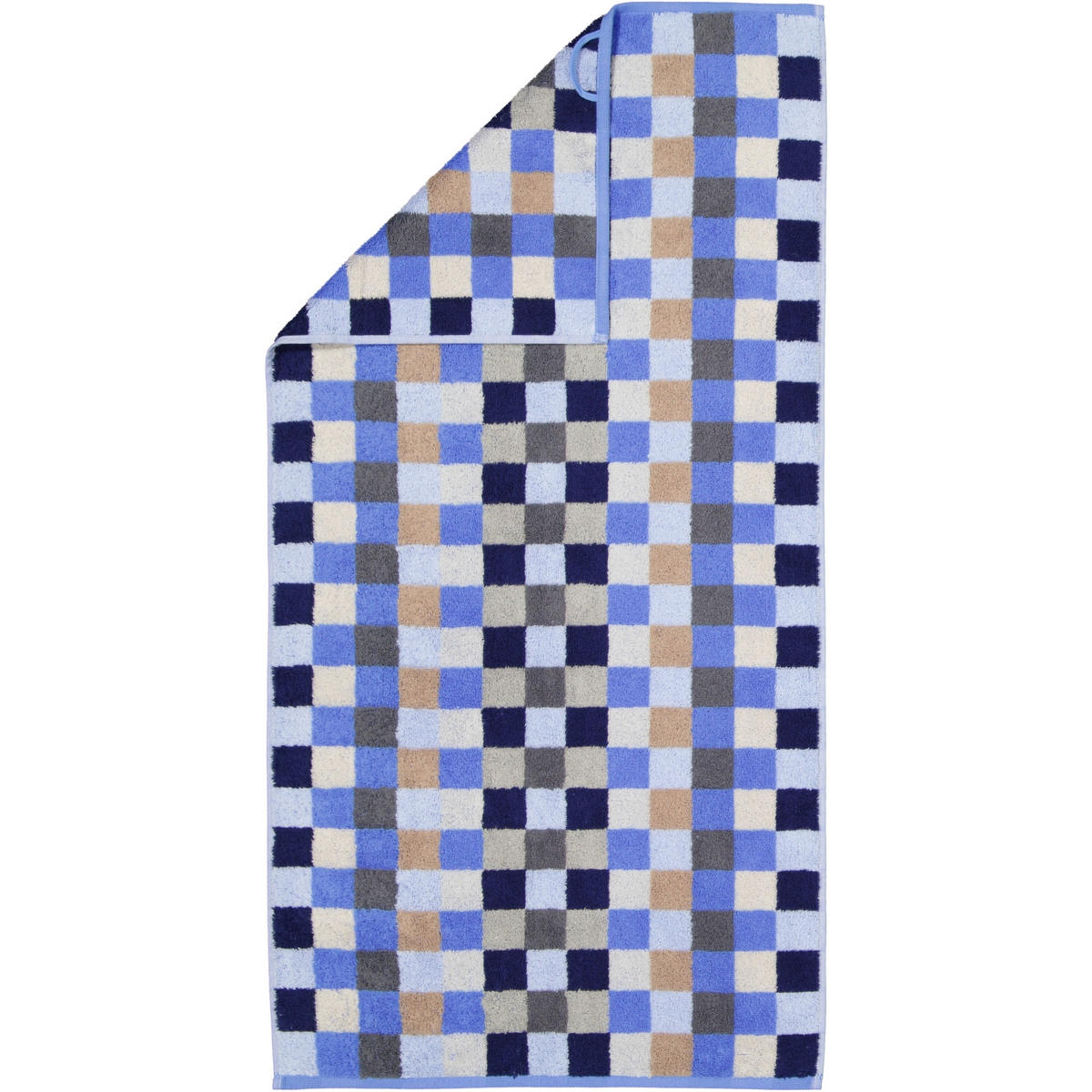 HANDTÜCHER UNIQUE KARO 942 SAPHIR - 11 - Blau, Textil (16/22cm) - Cawö