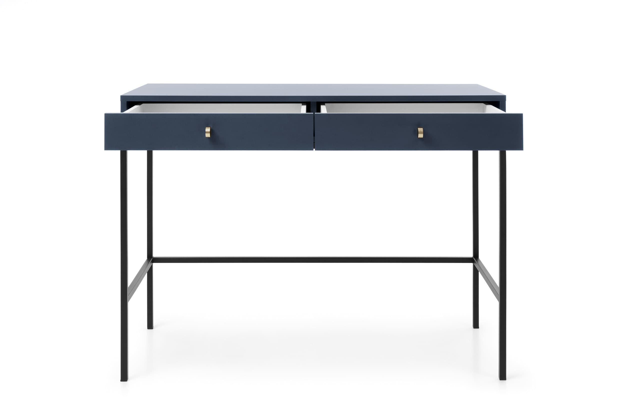KONSOLETISCH - Konsole Melody Dunkelblau + Schwarz - Schwarz/Dunkelblau, Holzwerkstoff (50/104/78cm) - Möblo