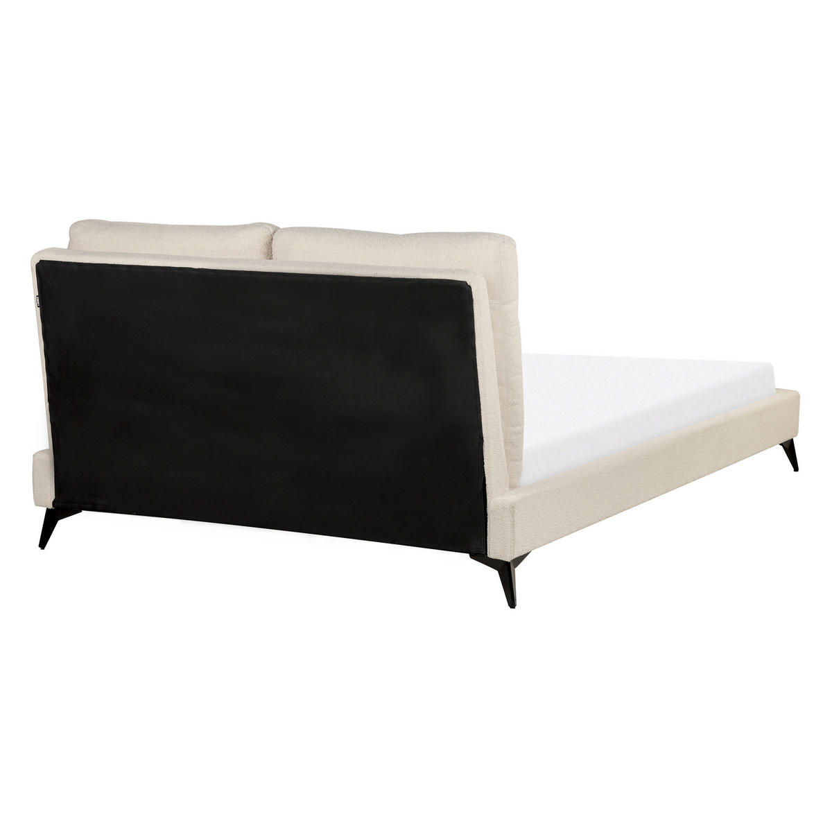 POLSTERBETT 140/200cm Helles Beige Melle - Beige, Textil (140/200cm) - Beliani