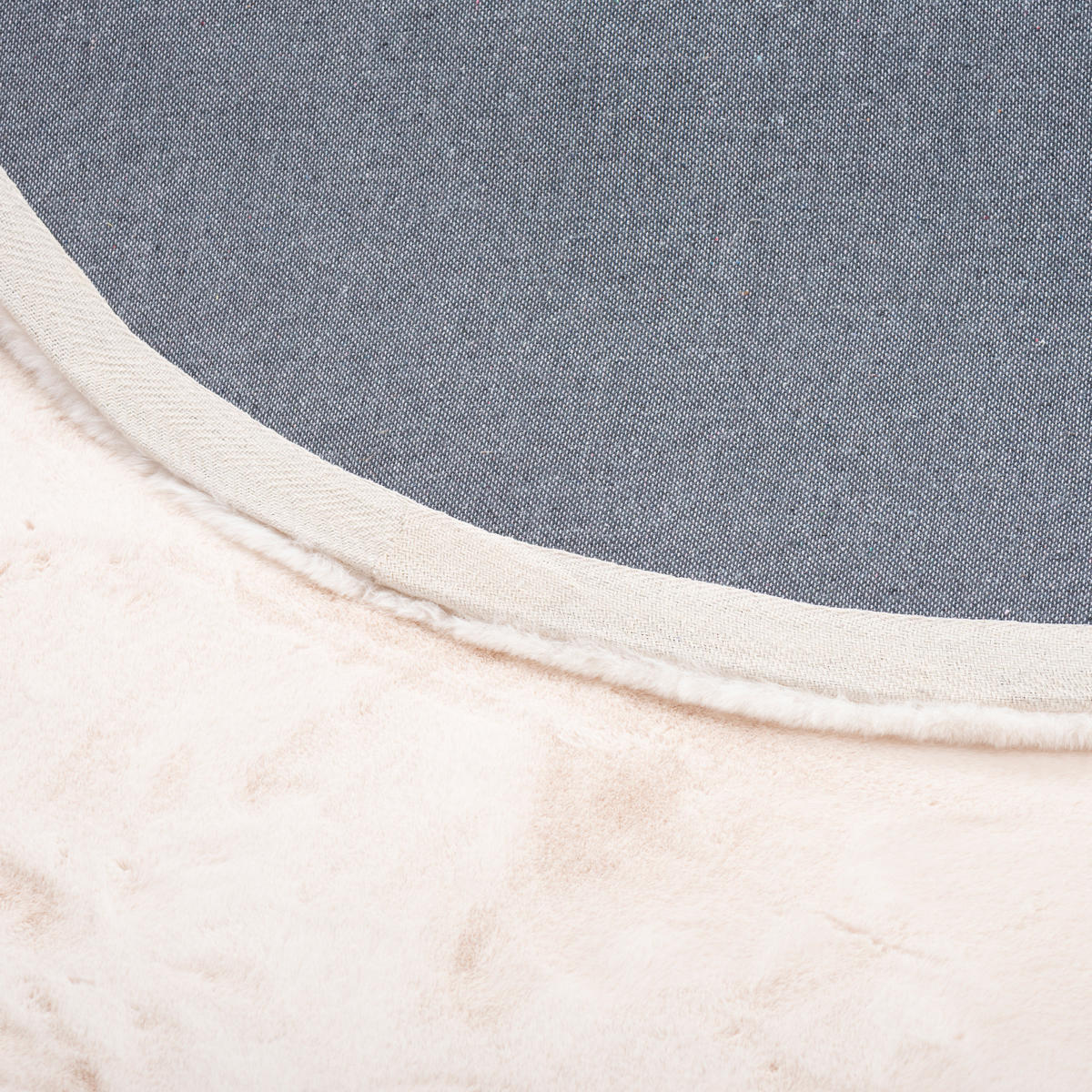 FELLTEPPICH LUXUS SUPER SOFT PLUSH RUND - Creme, Textil (80/80cm) - Pergamon