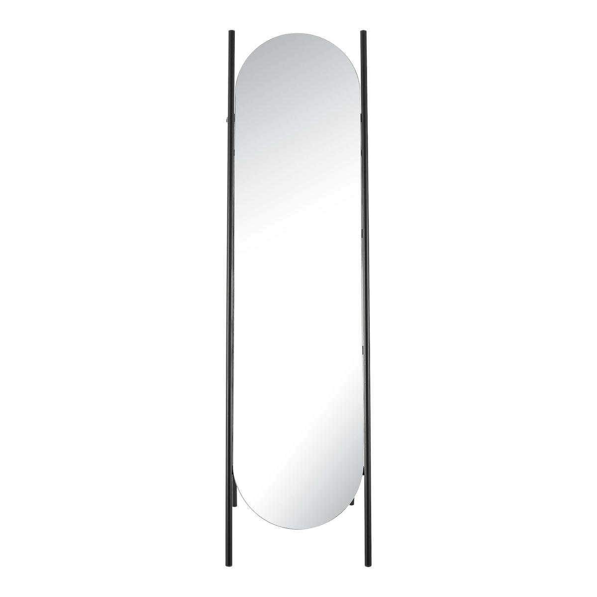 STANDSPIEGEL Fardella - Schwarz, Glas/Metall (36/150/140cm) - [en.casa]