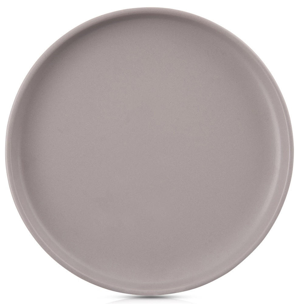 SPEISETELLER Skandi flach grau - Grau, Keramik (26.5/26.5/3cm) - Orion 