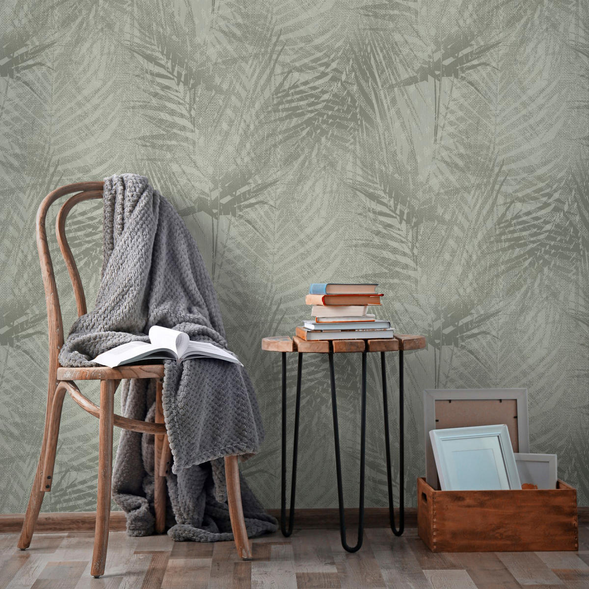 VLIESTAPETE Pure nature 1000x53cm - Grün, Papier/Kunststoff (53/1000cm) - Superfresco Easy