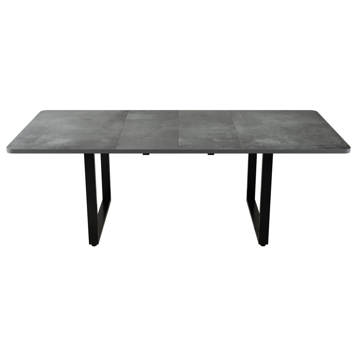 AUSZIEHTISCH 220/90/75 cm Grau Esstisch aus MDF mit 3-stufigem Auszug - Grau, Holzwerkstoff (220/90/75cm) - OKWISH