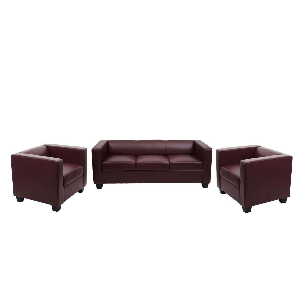 SOFAGARNITUR Rotbraun - Rotbraun, Textil (450/70/200cm) - MCW