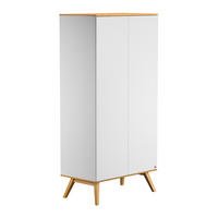 SKŘÍŇ bílá - bílá, kompozitní dřevo (100/207.5/58cm) - Petits-meubles