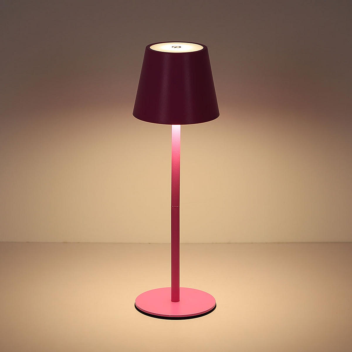 LED Tischleuchte VANNIE I Rosa - Rosa, Metall (11.5/11.5/36cm) - Globo Lighting