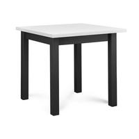 ESSTISCH SALUTO ausziehbar bis 110cm quadratisch, Grau/Weiß - Weiß/Grau, Holz/Buchenholz (80/80/76cm) - KONSIMO®