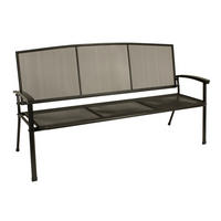 GARTENBANK Roma 3-Sitzer aus Streckmetall - Grau, Metall (171/92/65cm) - TPFGarden