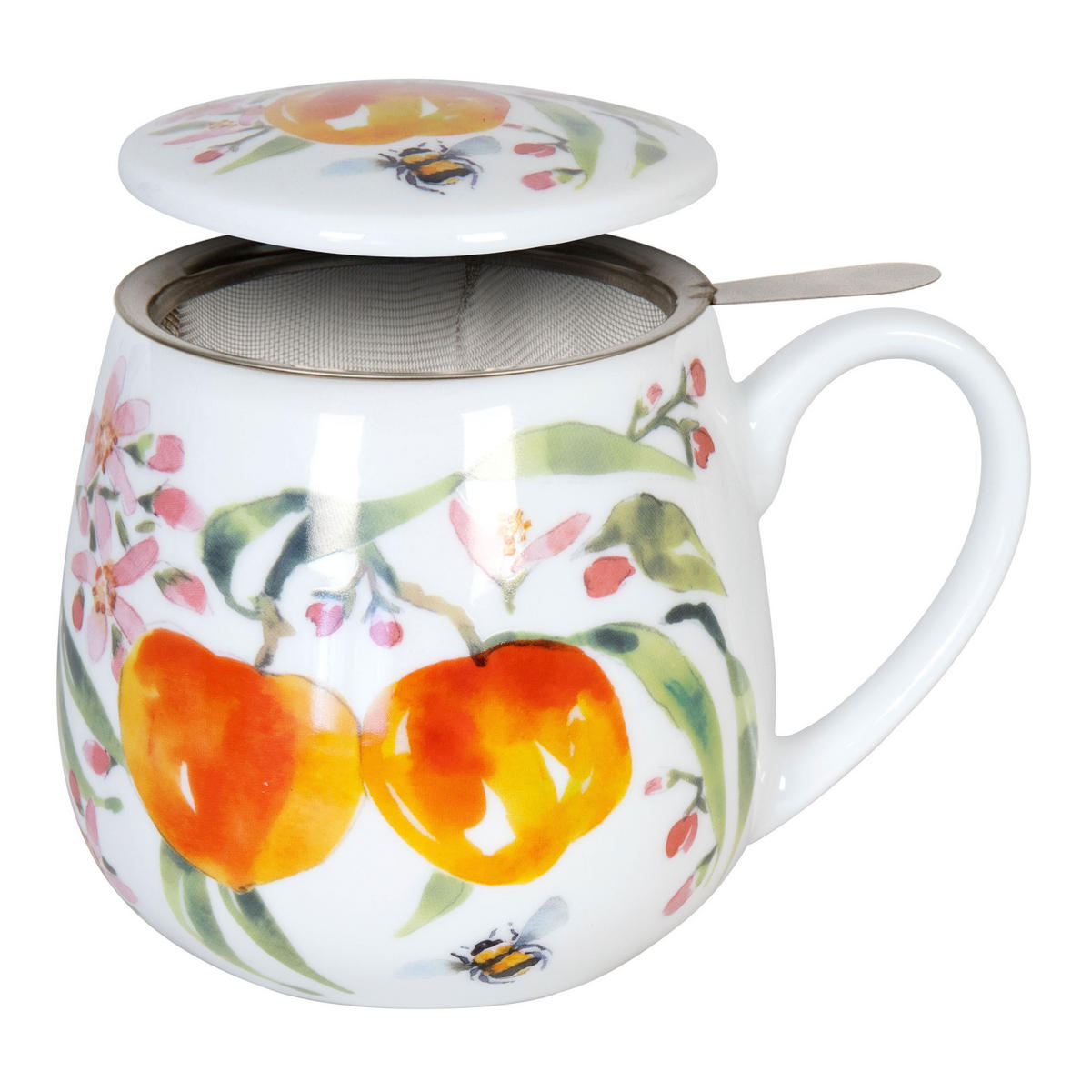 TEEBECHER Tea For You Fruity Tea Peach - Victoria Lowe - Naturfarben, Keramik (0.42L) - Könitz