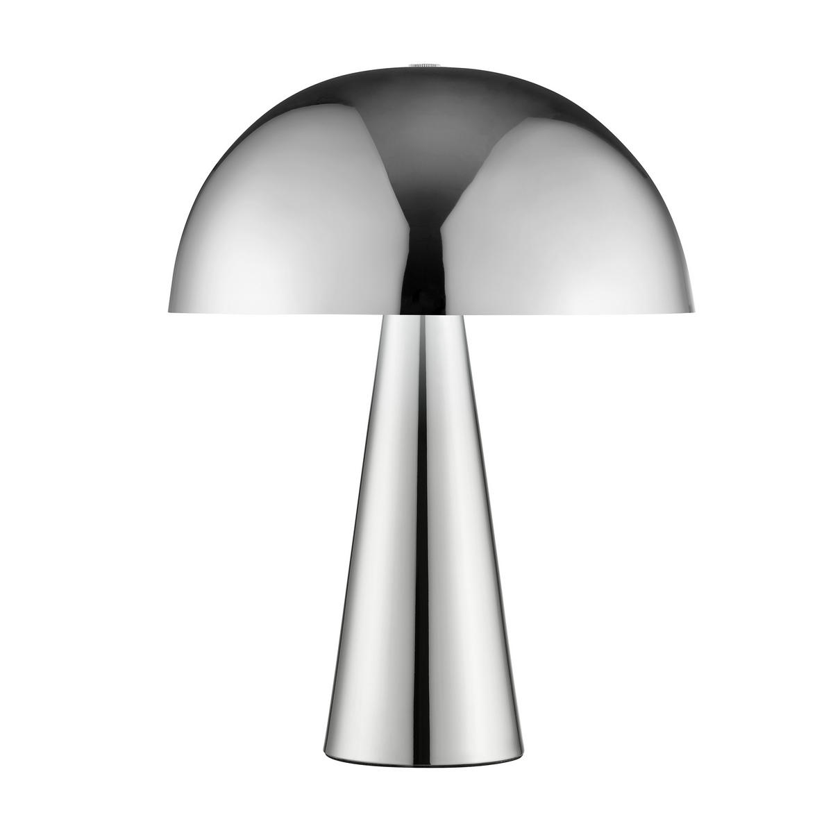 TISCHLEUCHTE Sigrun Chromfarben 25/25/33 cm - Chromfarben, Metall (25/25/33cm) - Brilliant