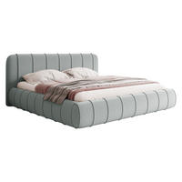 POLSTERBETT Slim XI - Hellgrau, Holz/Holzwerkstoff (200/200cm) - MIRJAN24