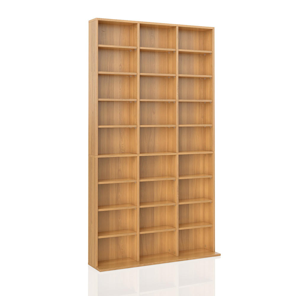 CD-REGAL Jukebox Buche 102 x 178 cm - Buchefarben, Holzwerkstoff (102/178/16cm) - Vicco
