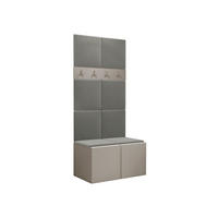 GARDEROBEN-SET Orion IV - Kaschmir/Grau, Holzwerkstoff/Kunststoff (84/186/46cm) - MIRJAN24