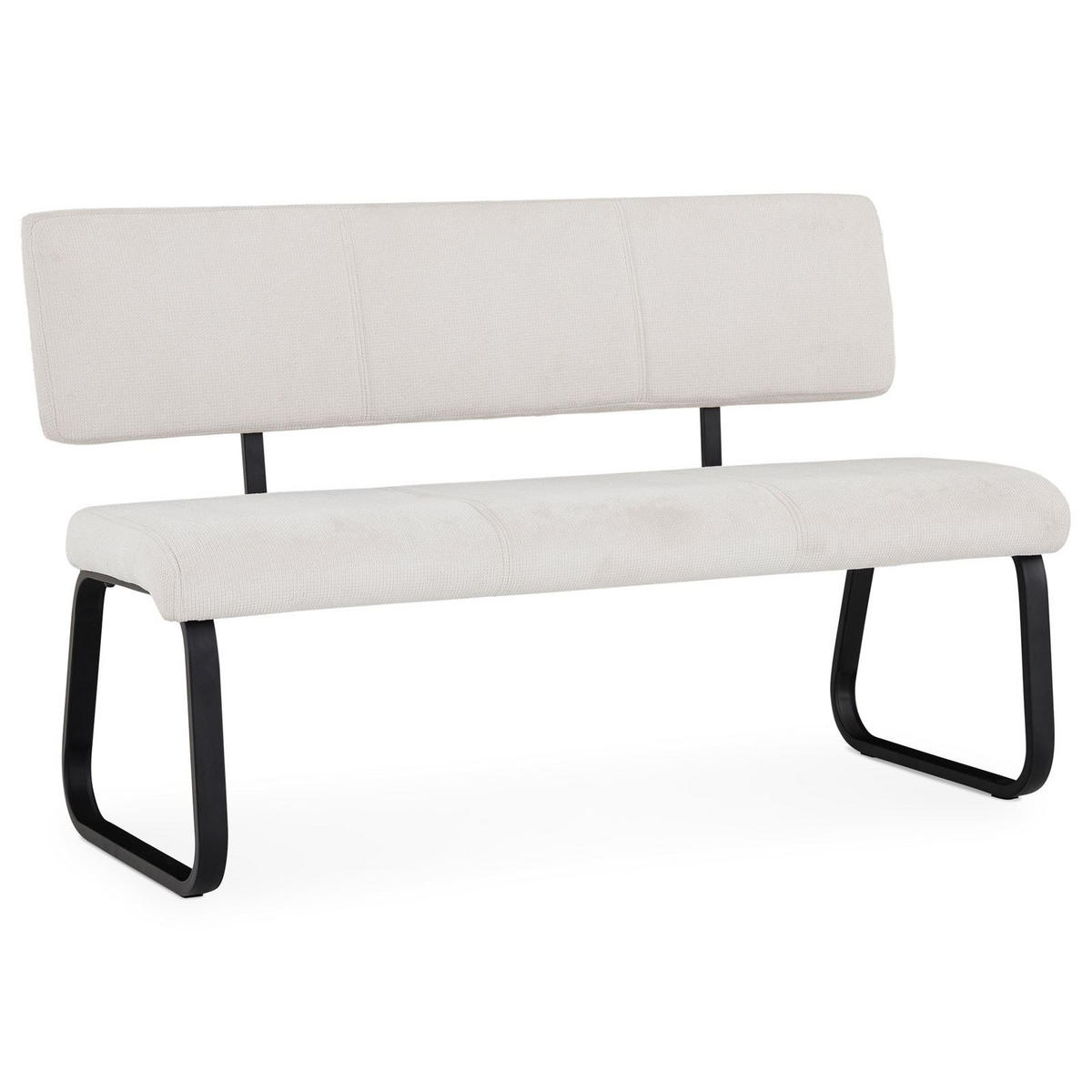 ESSZIMMERBANK VILAS - Creme, Textil/Metall (135/87/56cm) - IDIMEX
