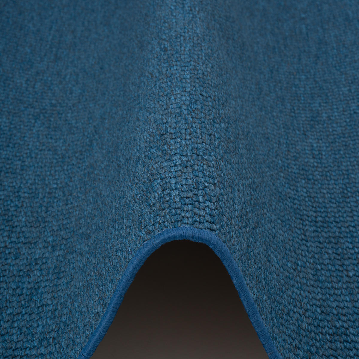 FLACHGEWEBE NATUR TEPPICH BENTZON - Blau, Textil (80/200cm) - Snapstyle